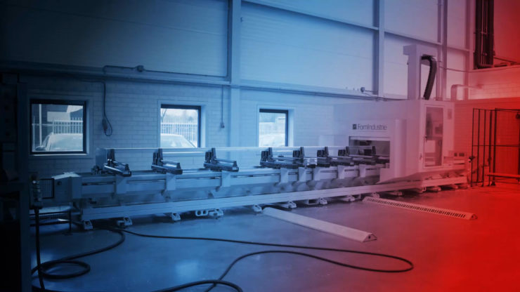 Meulatech bewerken van lange aluminium profielen